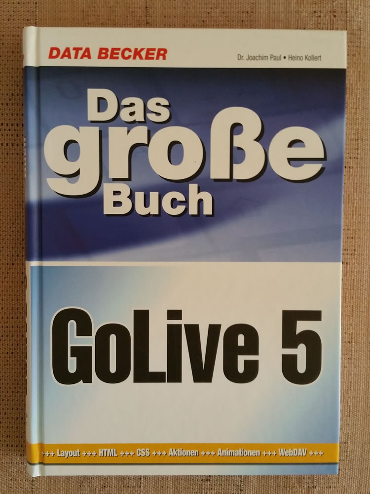 internetFunke Buch - Das Große Buch GoLive 5