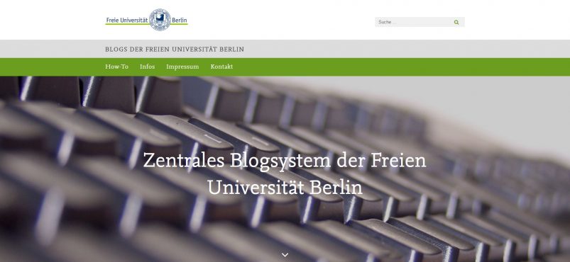 Freie Universität Berlin – Zentrales Blogsystem